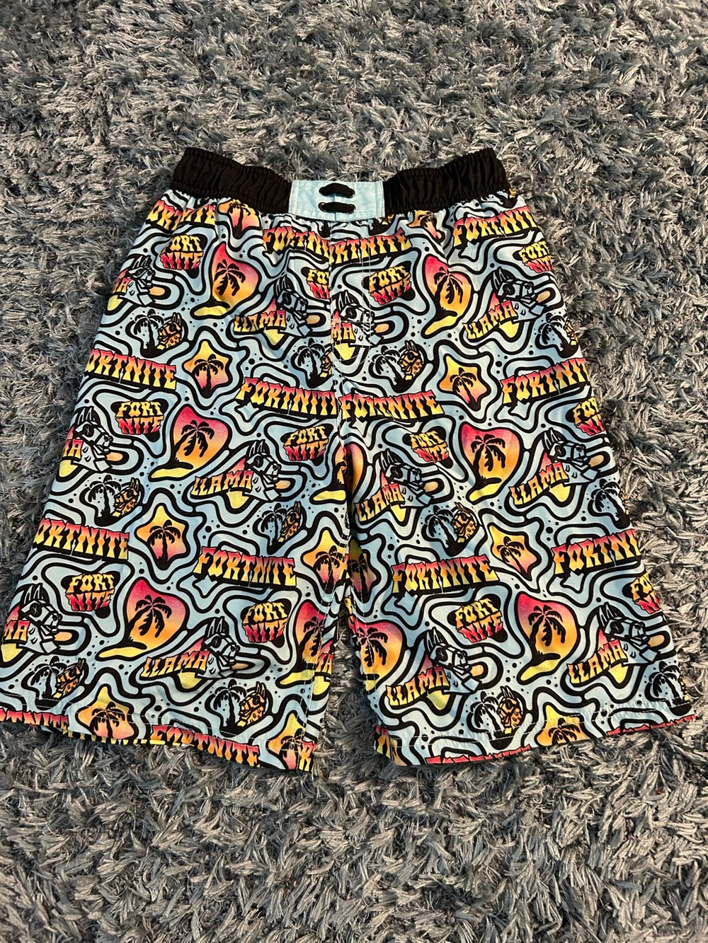 Never worn Fortnite Graphic Boys Xl 14-16 Swim Shorts